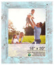 16" x 20" Rustic Farmhouse Light Aqua Blue Wood Frame