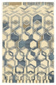 Linon Aspire Triangle Hand Tufted Wool 8'x11' Rug in Ivory