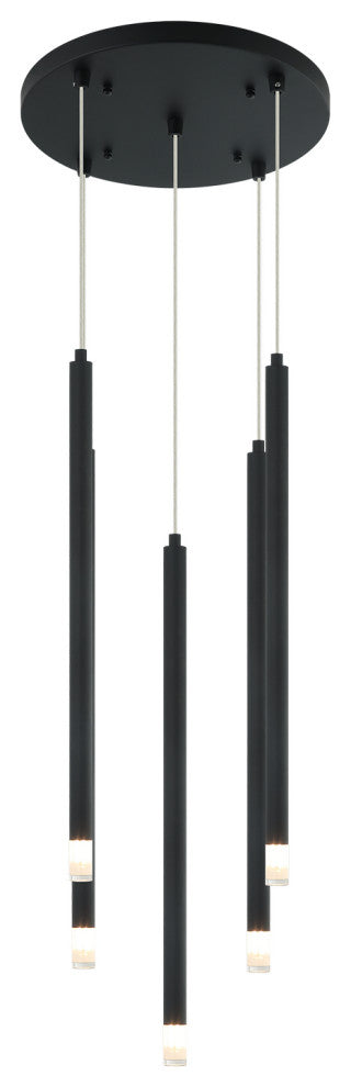 Matteo Lighting C63105MB Pendant, Matte Black Finish