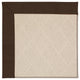 Zoe-White Wicker Machine Tufted Rectangle Rug, Brown, 2''x3''