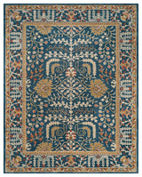 Safavieh Antiquity Collection AT64 Rug, Dark Blue/Multi, 8'x10'