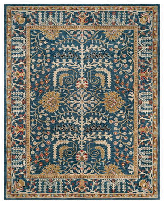 Safavieh Antiquity Collection AT64 Rug, Dark Blue/Multi, 8'x10'