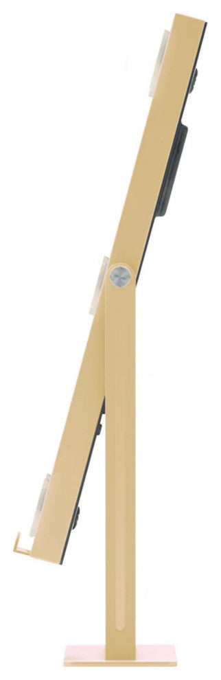 Hollywood Tri-Tone LED Modern Makeup Mirror, Champagne Gold