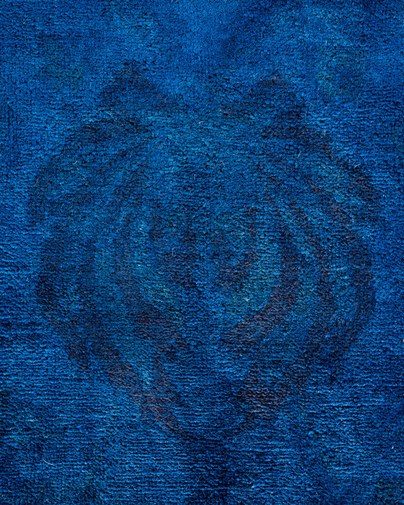 Vibrance, One-of-a-Kind Handmade Area Rug Blue, 18'3"x9'1"