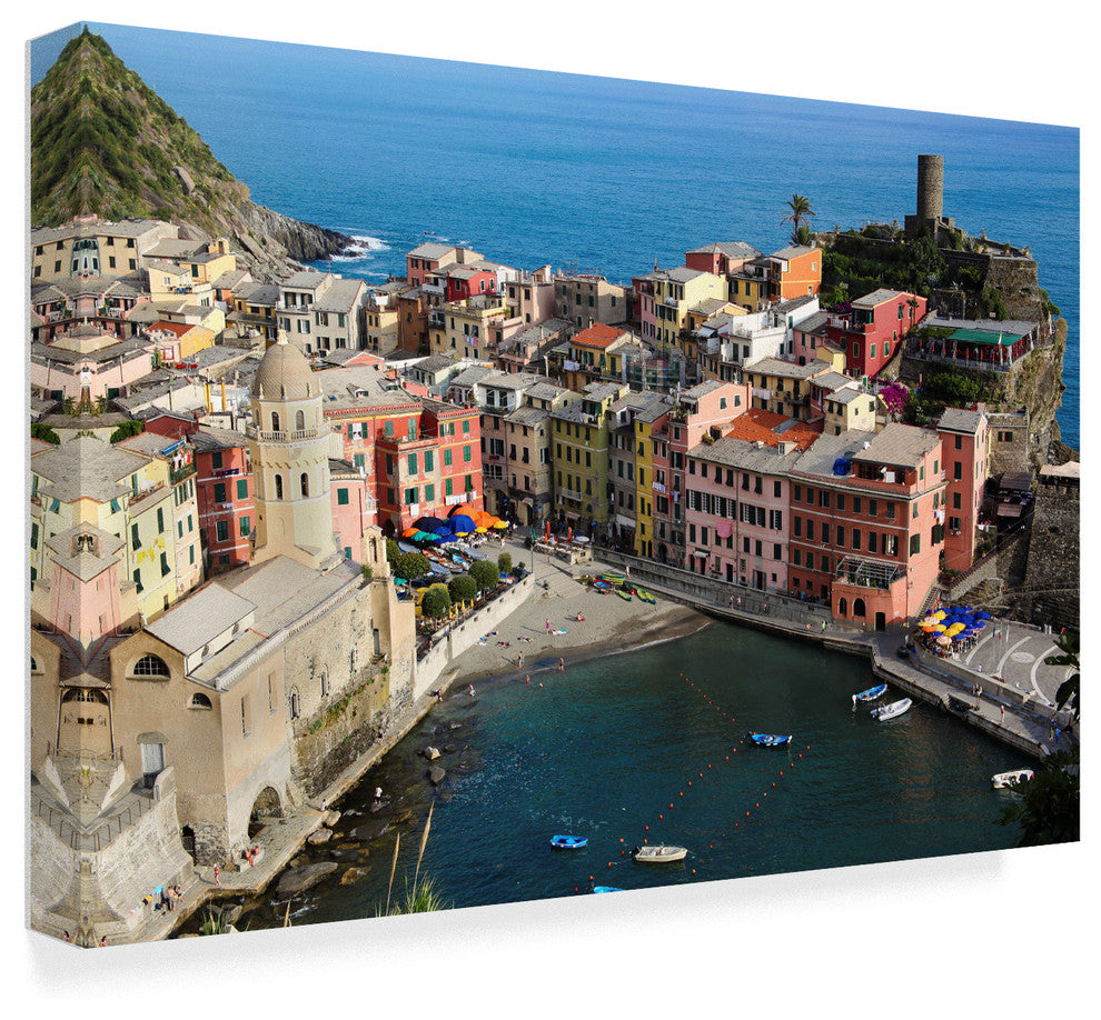 "Cinque Terra 3" by Chris Bliss, Canvas Art, 30"x47"
