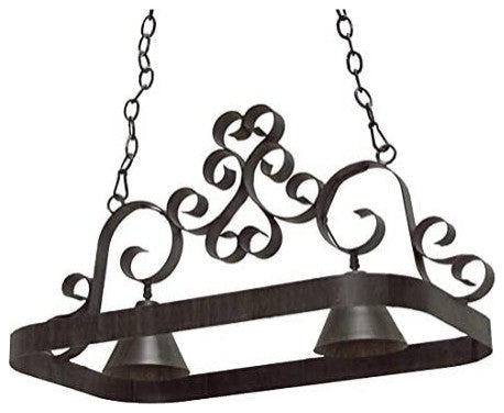 32" Long Hayley 2 Light Pot Rack
