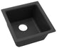 Elkay ELG1616 Quartz Classic 15-3/4" Undermount Single Basin - Black
