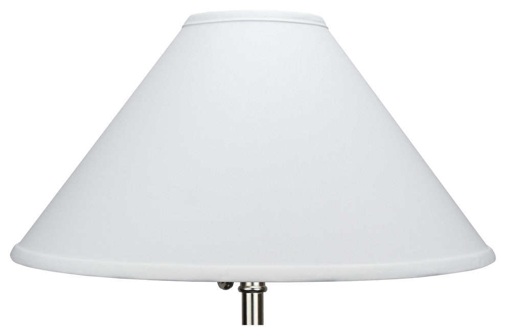 Fenchel Shades, 5"x18"x11" Spider Attachment Empire Lamp Shade, Linen White