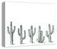 "A Line of Cactus" Canvas Wall Art, 16"x20"