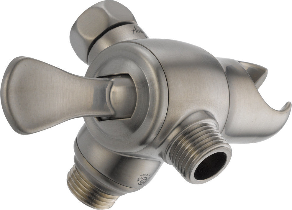 Delta 3-Way Shower Arm Diverter With Hand Shower Mount, Stainless, U4920-SS-PK