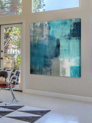 "Meditation in Blue" Painting Print on Canvas