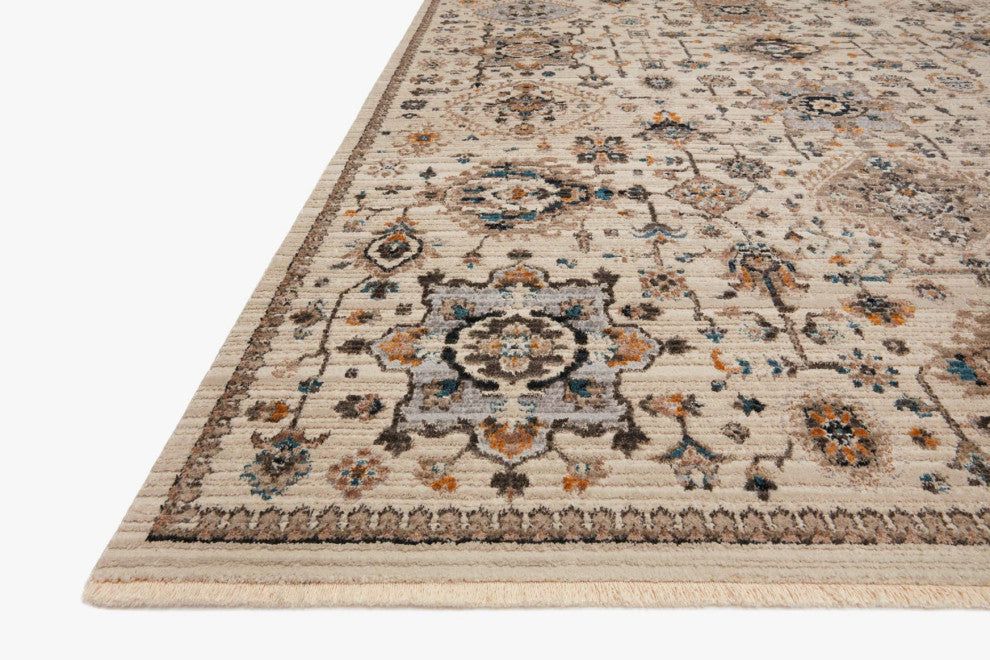 Leigh LEI-02 Ivory/Taupe 18" x 18" Sample Swatch