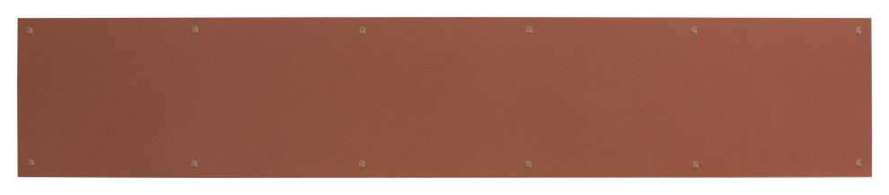 6" X 30" Kick Plate Copper Metal Powder Coated, Screw
