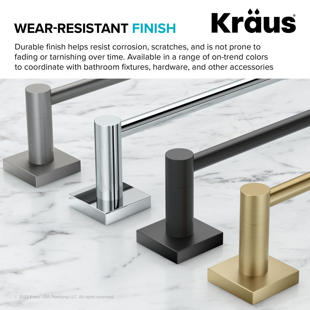Ventus Bathroom Toilet Paper Holder, Brushed Gold