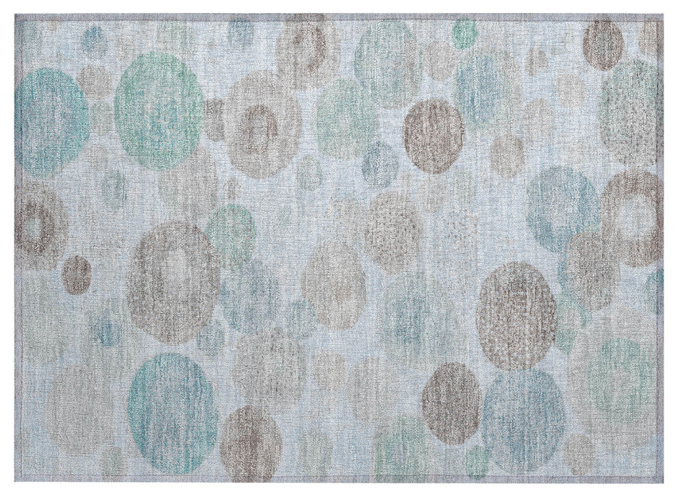 Machine Washable Indoor/Outdoor Chantille ACN1896 Sky 1'8" x 2'6" Rug