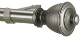 Muskoka Non-Telescoping Curtain Rod, Antique Silver, 96''