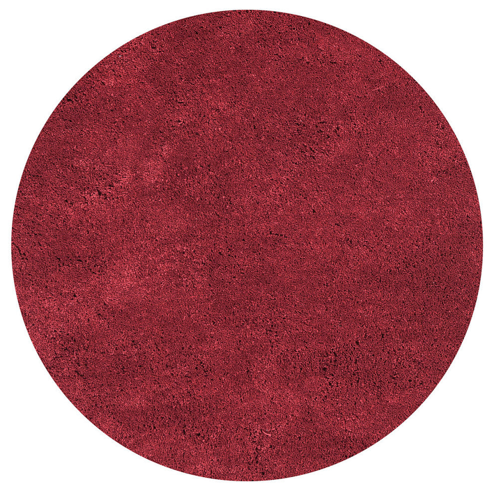 KAS Bliss 1564 Red Shag Area Rug, 8' x 11'