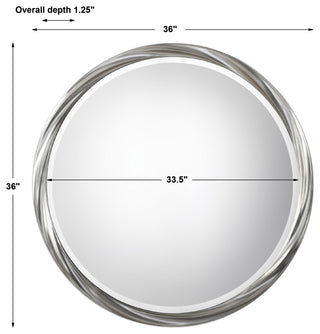 Uttermost Orion Silver Round Mirror