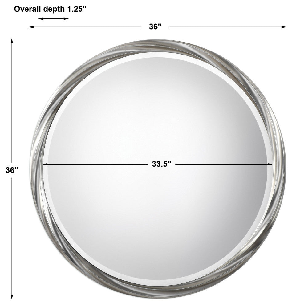 Uttermost Orion Silver Round Mirror