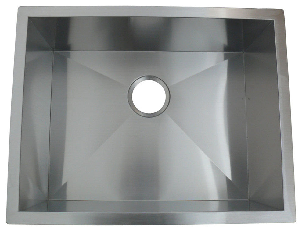 Gourmetier BGKUS231810BN Wishaw Undermount Single Bowl Kitchen Sink