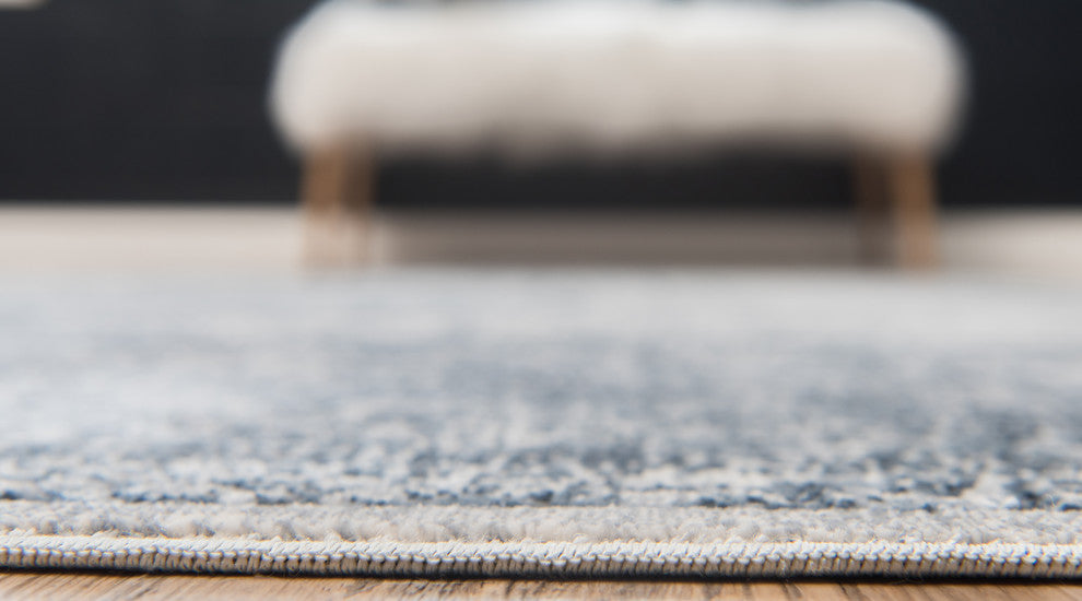 Unique Loom Dark Blue Chateau Jefferson 5' 0 x 8' 0 Area Rug