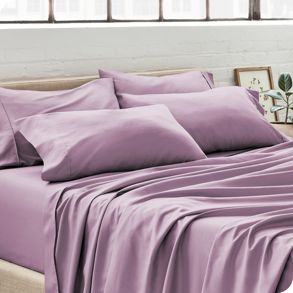 Bare Home Microfiber Pillowcases - Multi-Pack, Lavender, King, Set of 4