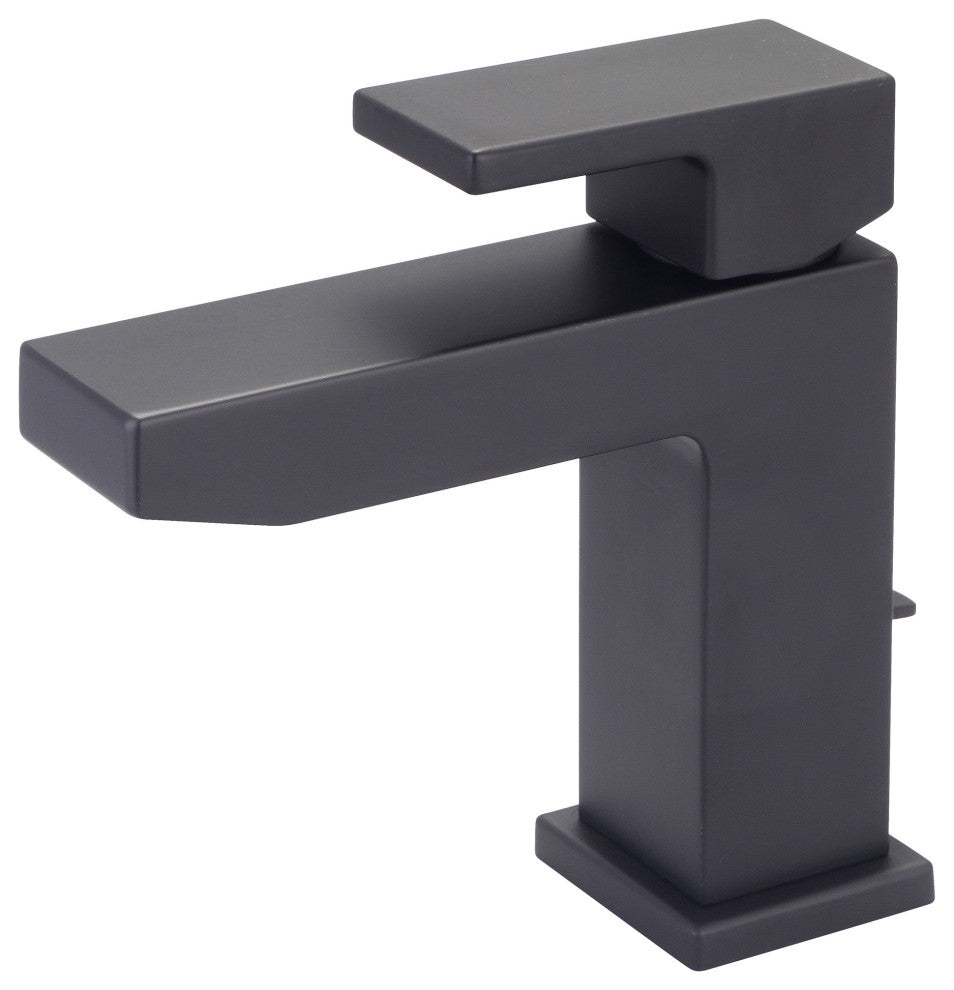 Mod Single Handle Bathroom Faucet, Matte Black