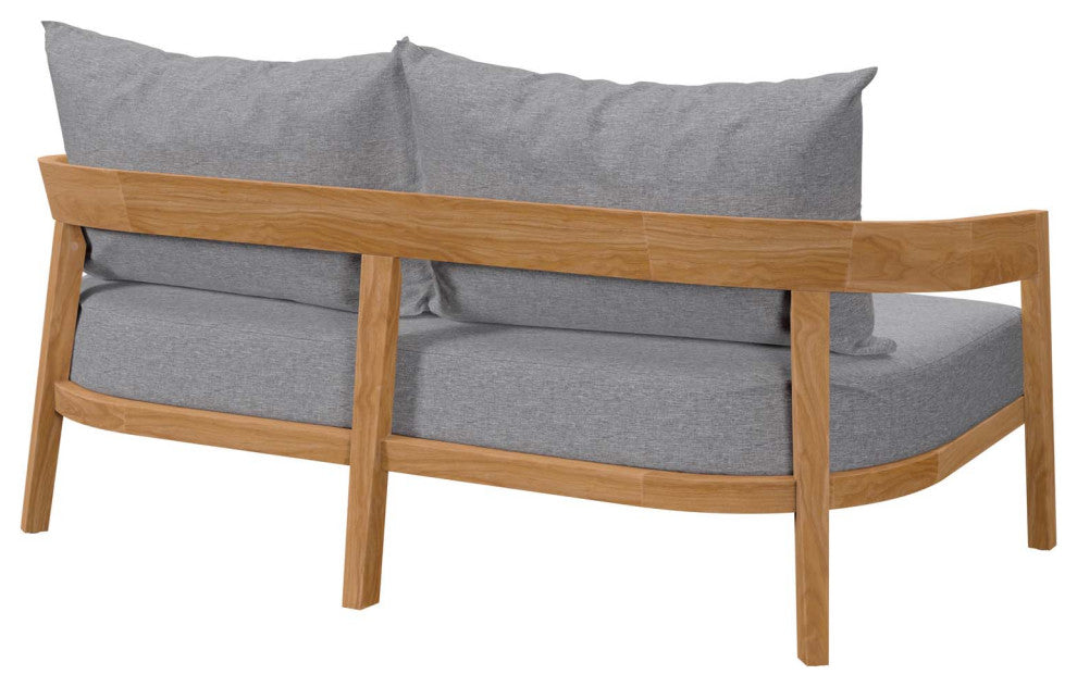 Brisbane Teak Wood Outdoor Patio Loveseat
