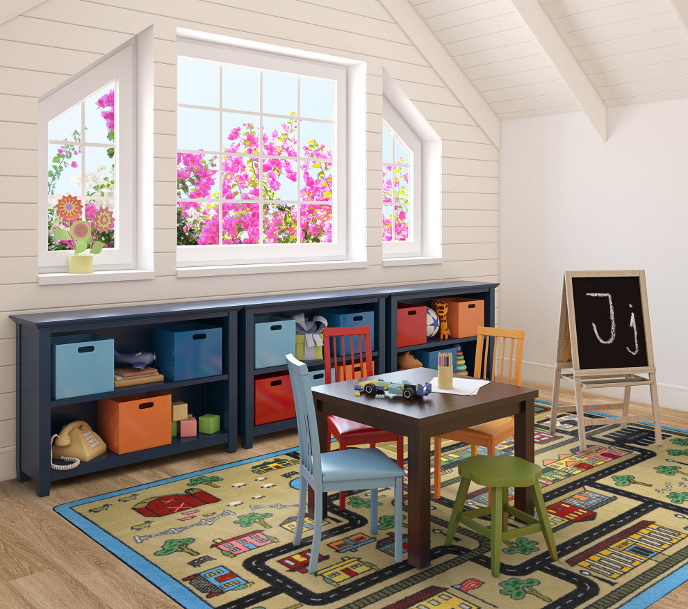 Kid Essentials Rug, Tiny Town, Sandstone, 5'4"x7'8"