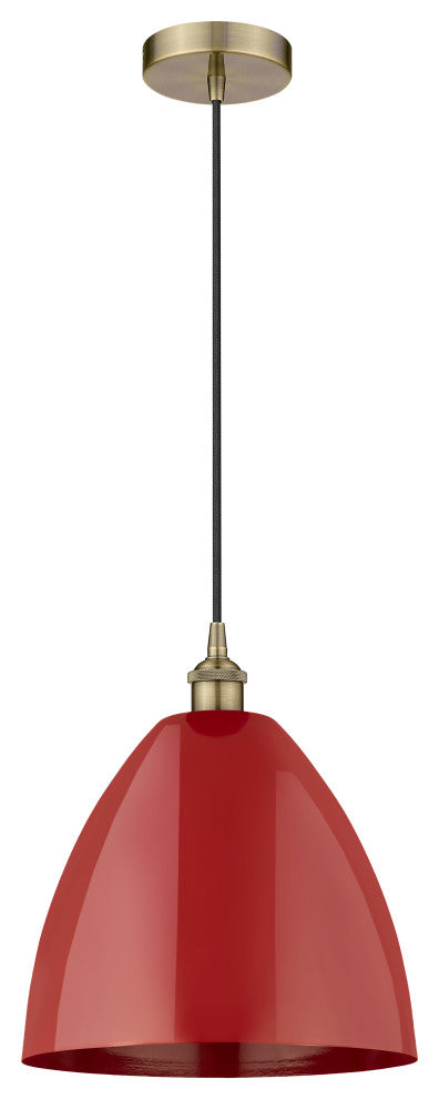 Innovations 616-1P-AB-MBD-12-RD 1-Light Mini Pendant, Antique Brass