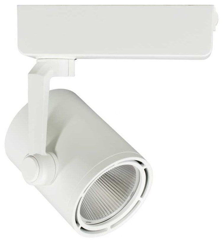 JESCO 1-Light COB LED H Track Head Fixture 20 Degree Beam Angle 3000K, White