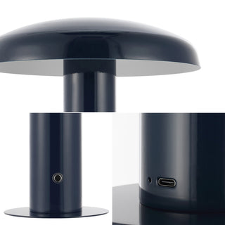 Bohemian Rechargeable/Cordless Iron Dimmable Integrated LED Mushroom Table Lamp