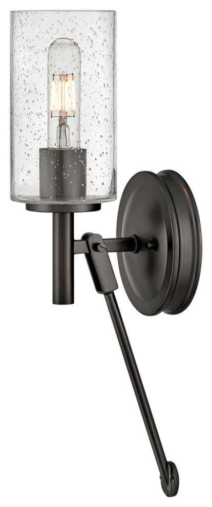 Hinkley Collier 1-Light Wall Sconce 3380BX, Black Oxide