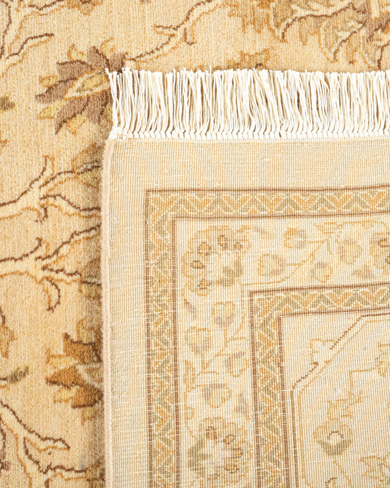 Bhilwara, One-of-a-Kind Hand-Knotted Area Rug Ivory, 9'2"x12'4"