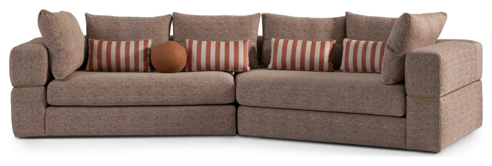 Amora 2-Piece Sofa Bonfire Brown
