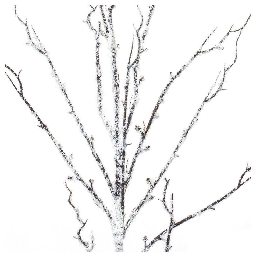 Flocked Birch Twig Branch, Set of 12