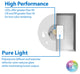 SureFit(v3) LED Flush Mount Ceiling Light, 4000K with Square Nickel Trim