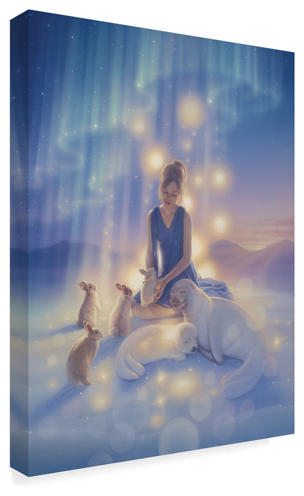 Kirk Reinert 'Aurora Dreams Seal' Canvas Art, 19"x14"