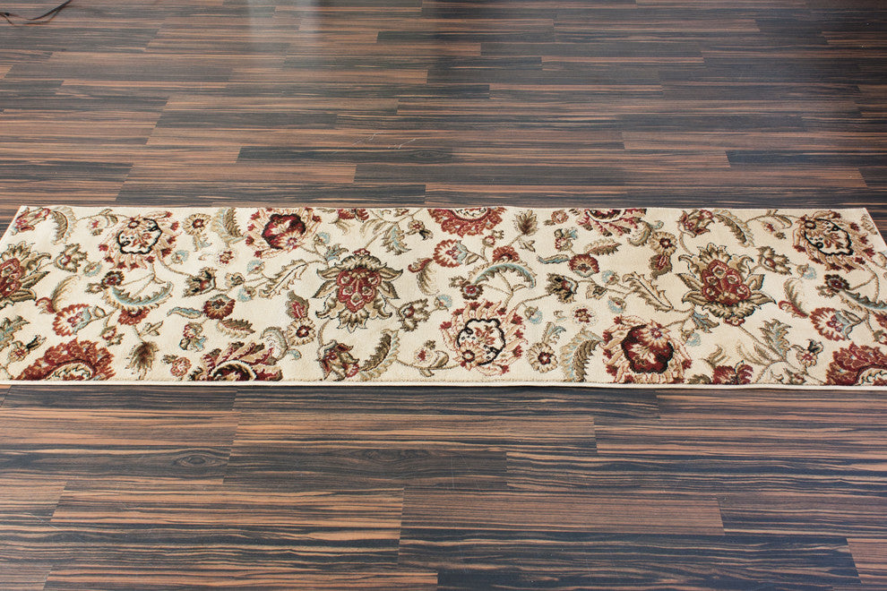 Well Woven Barclay Ashley Oriental Area Rug, Ivory, 2'3"x7'3" Runner