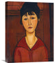 "Head of a Young Girl" Stretched Canvas Giclee by Amedeo Modigliani, 17"x22"
