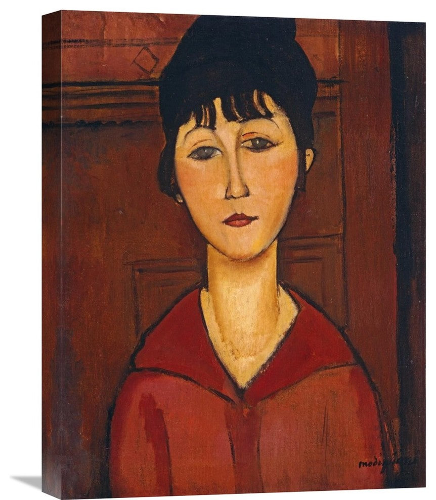 "Head of a Young Girl" Stretched Canvas Giclee by Amedeo Modigliani, 17"x22"