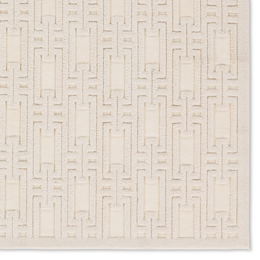 Jaipur Living Torean Geometric Cream Area Rug 6'7"X9'6"