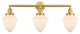 Innovations 205-SG-G661-7 3 Light Bath Vanity Light, Satin Gold
