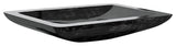 Alumix Vogue Rectangular Sink, Black and Silver