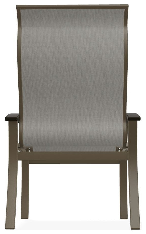 Belle Isle Sling Outdoor Dining Chair, Augustine Oyster/Beachwood