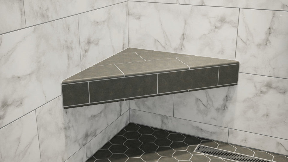 The Original™ Floating Corner Shower Bench Kit with GoBoardÂ®, 24"