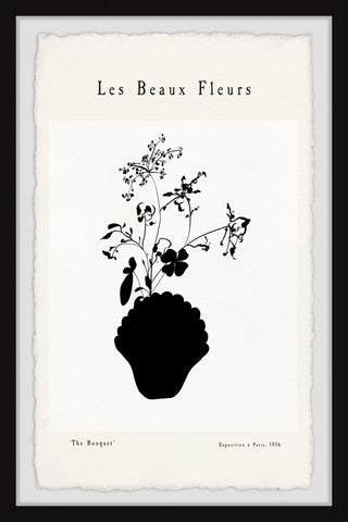 "Les Beaux Fleurs" Framed Painting Print, 16x24