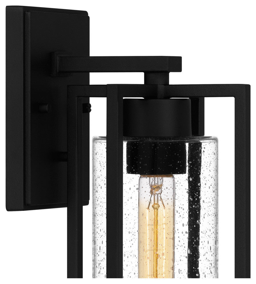 Quoizel DMN8406 Damien 15" Tall Outdoor Wall Sconce - Earth Black