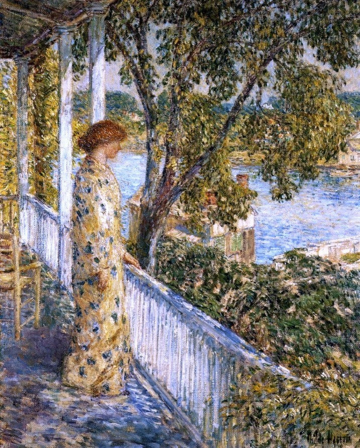 Frederick Childe Hassam Listening to the Orchard Oriole Gallery Wrapped Canvas