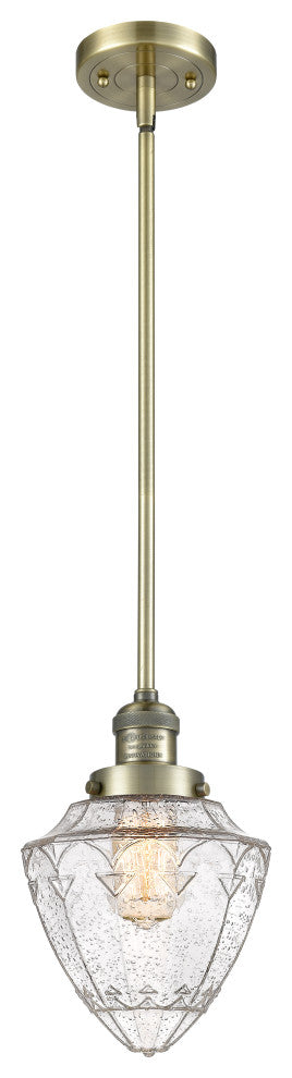 Innovations 201S-AB-G664-7-LED 1 Light Mini Pendant, Antique Brass